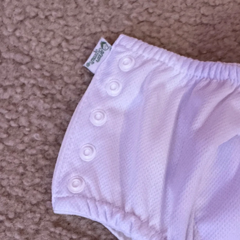 Vibrant Pink and White Diaper Covers